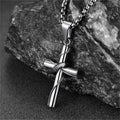 Christian Halo Ring Cross Necklace Pendant for