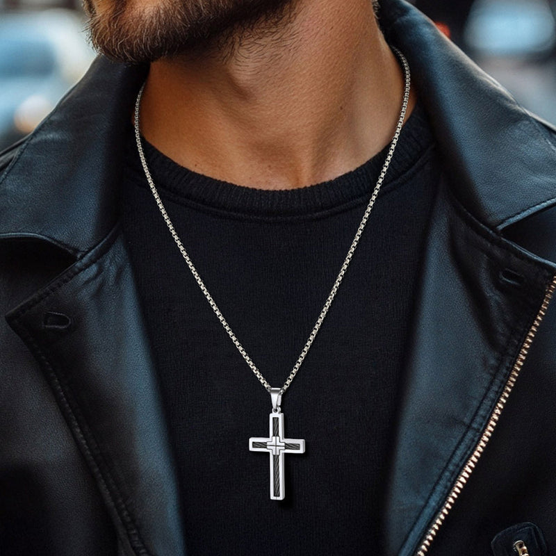 Christian Cross Necklace Pendant for