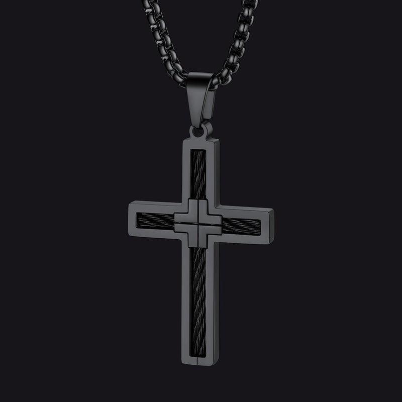 Christian Cross Necklace Pendant for