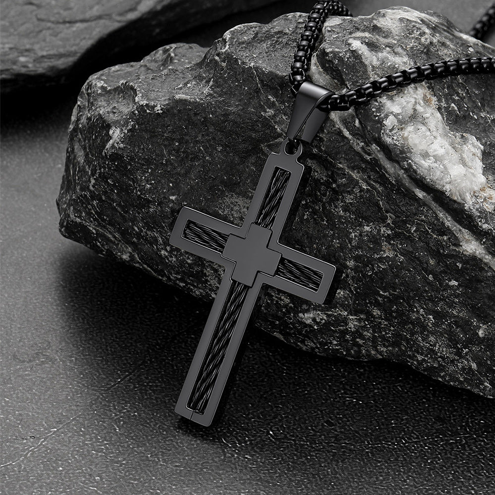 Christian Cross Necklace Pendant for