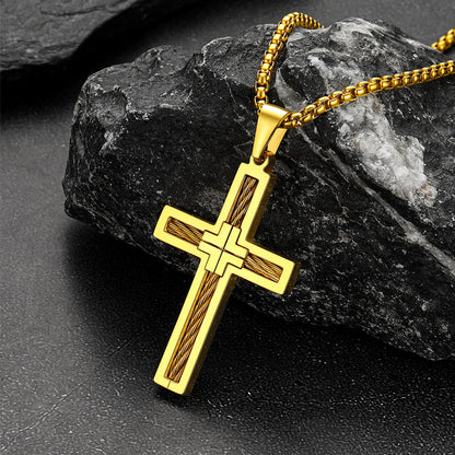Christian Cross Necklace Pendant for