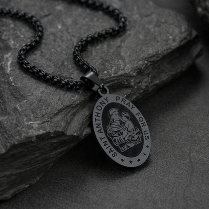 Saint Anthony Necklace Catholic Patron Saints Medal