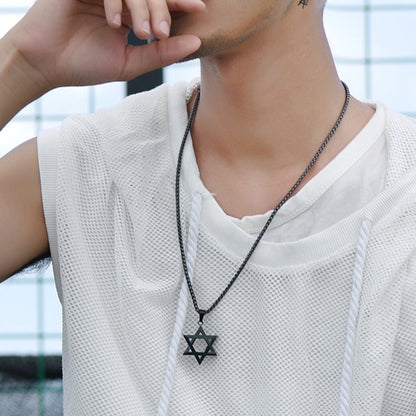 Jewish Magen Star of David Necklace for