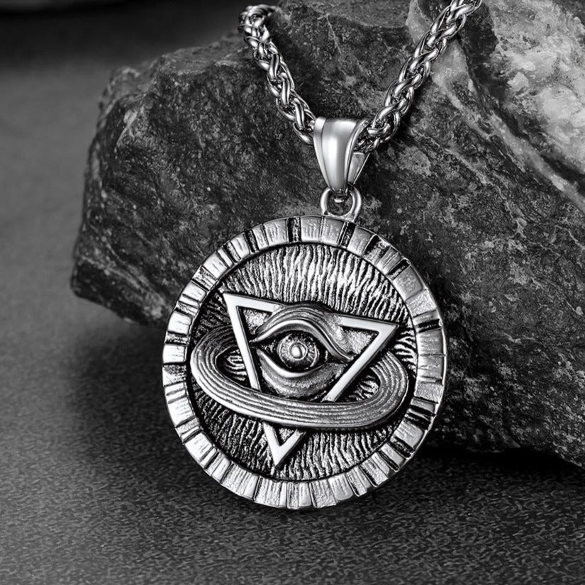 Triangle All-seeing Eye Necklace Providence Pendant for