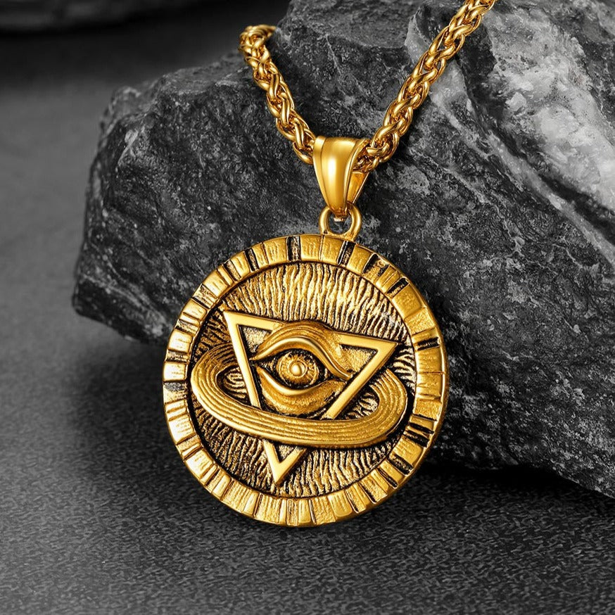 Triangle All-seeing Eye Necklace Providence Pendant for