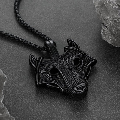 Norse Viking Celtic Wolf Necklace Amulet Jewelry for