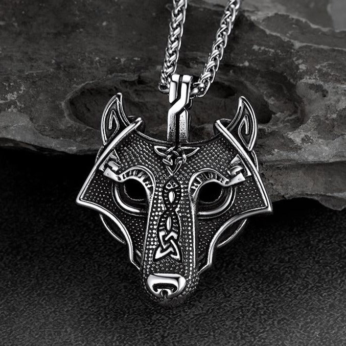 Norse Viking Celtic Wolf Necklace Amulet Jewelry for