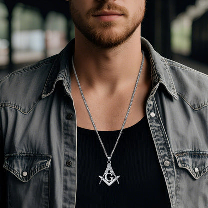Classic Masonic Pendant Necklace for Freemason