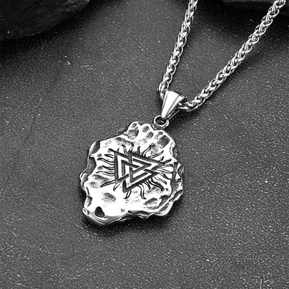 Flash Viking Compass Guiding Pendant Necklace for