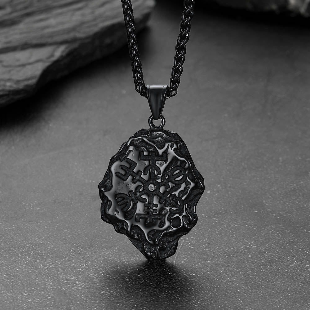 Flash Viking Compass Guiding Pendant Necklace for