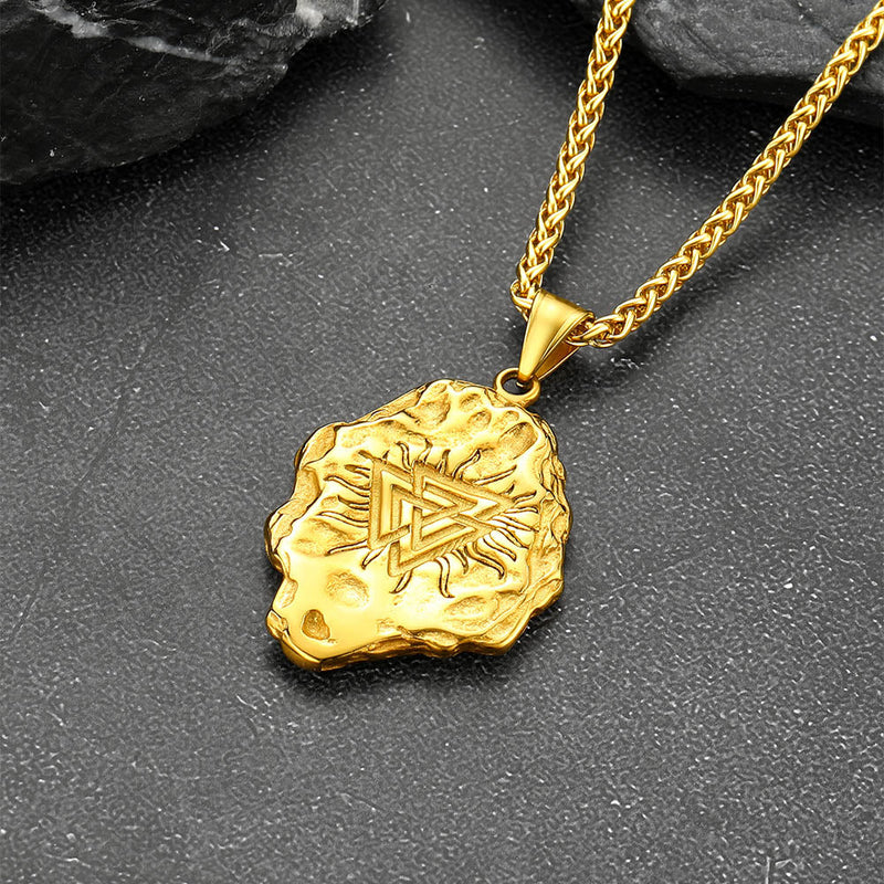 Flash Viking Compass Guiding Pendant Necklace for