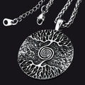 Viking Tree of Life Pendant Necklace for