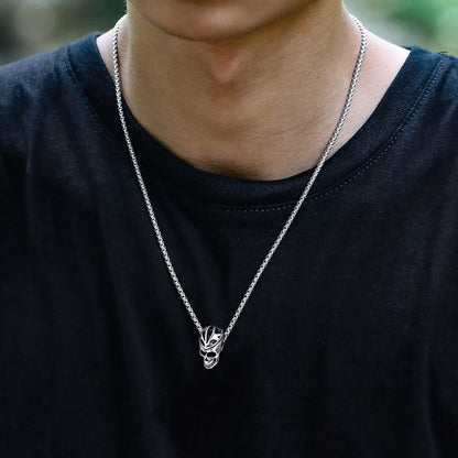 Flash Gothic Skull Necklace Pendant for