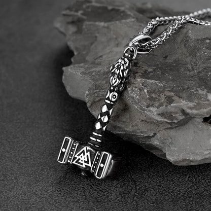 Thor's Hammer Mjolnir Necklace Viking Charm for