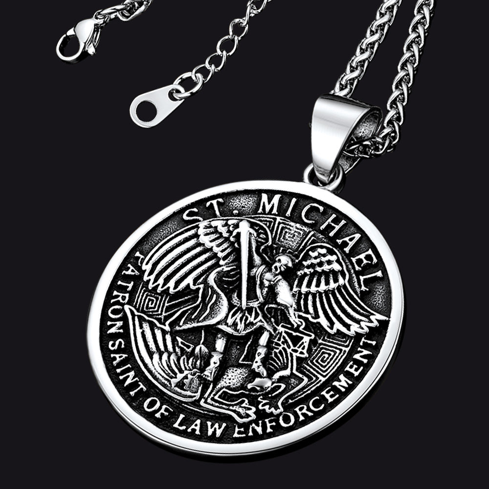 The Archangel St. Michael Medal Necklace for