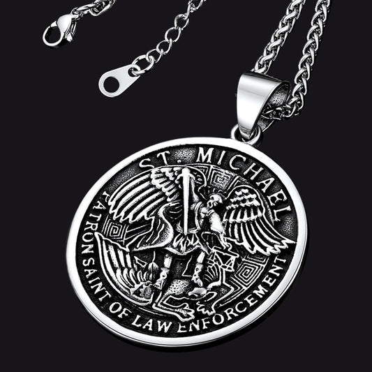The Archangel St. Michael Medal Necklace for