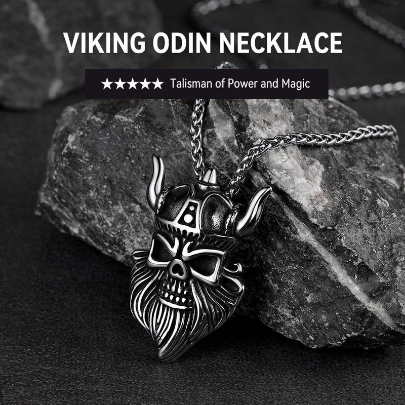 Faithheart Viking Odin Pendant Necklace for