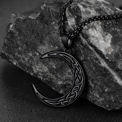 Flash Celtic Crescent Moon Necklace for /