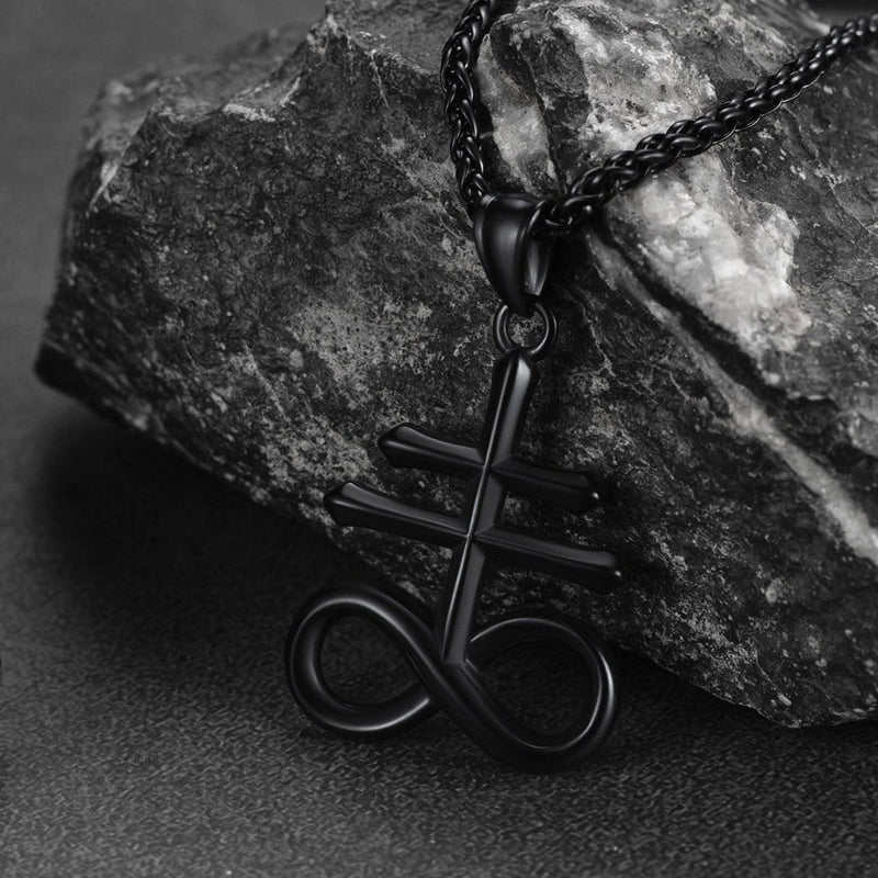 Church of Satan Leviathan Cross Necklace Pendant for