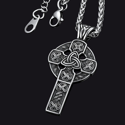 Irish Celtic Cross Necklace Pendant for