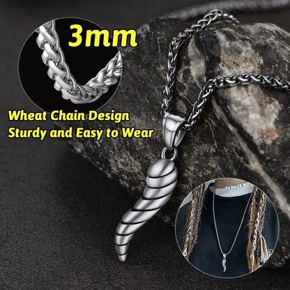 Cornicello Italian Horn Necklace Amulet Pendant