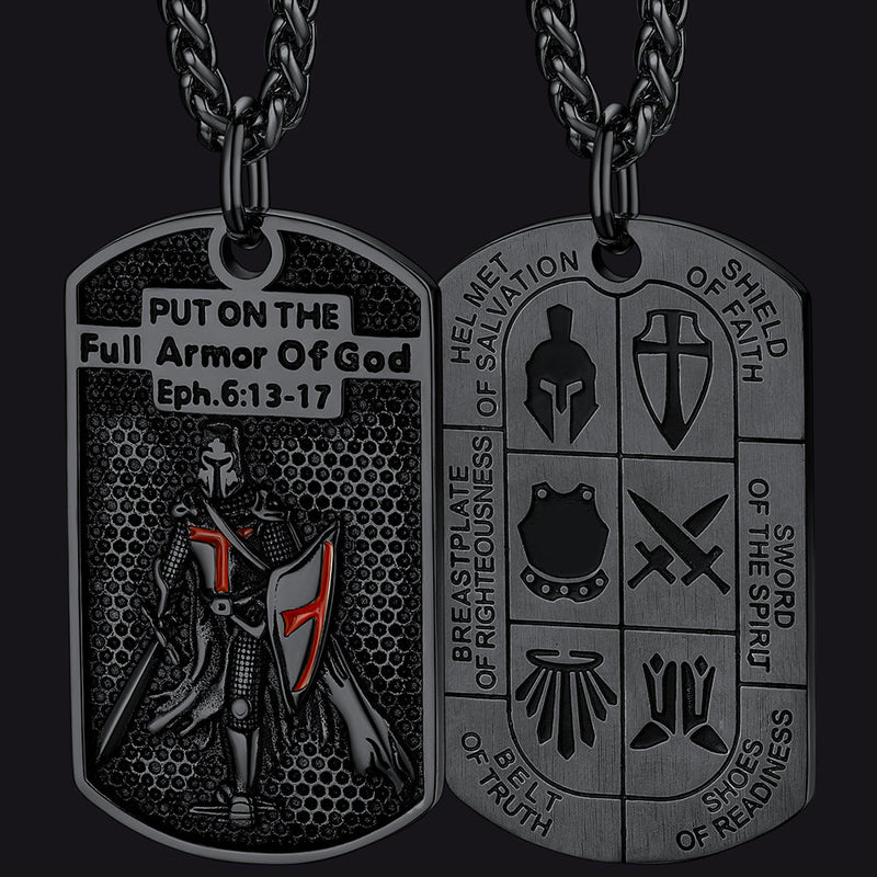 Knights Templar Dog Tag Necklace