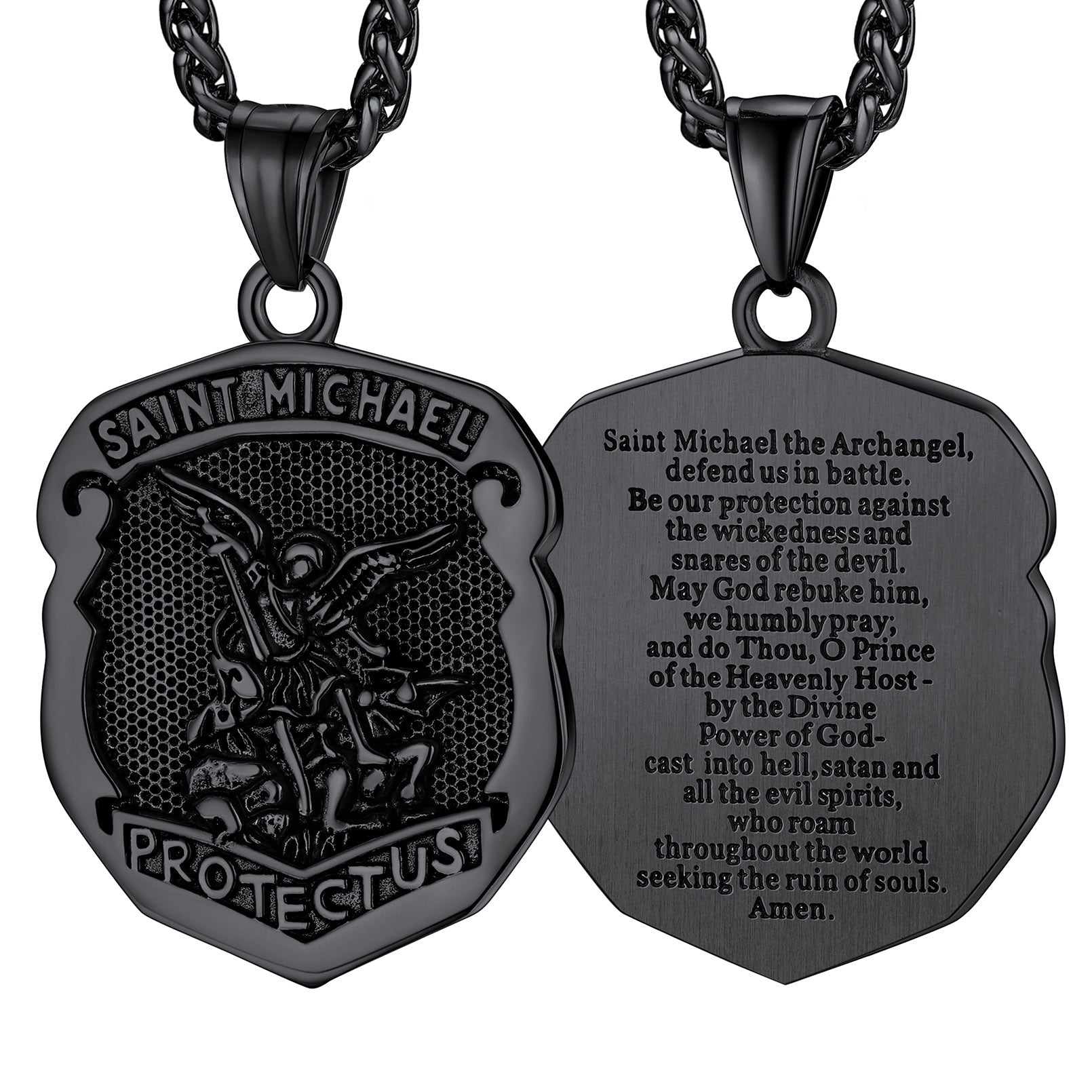 Catholic Saint Michael Pendant Necklace for