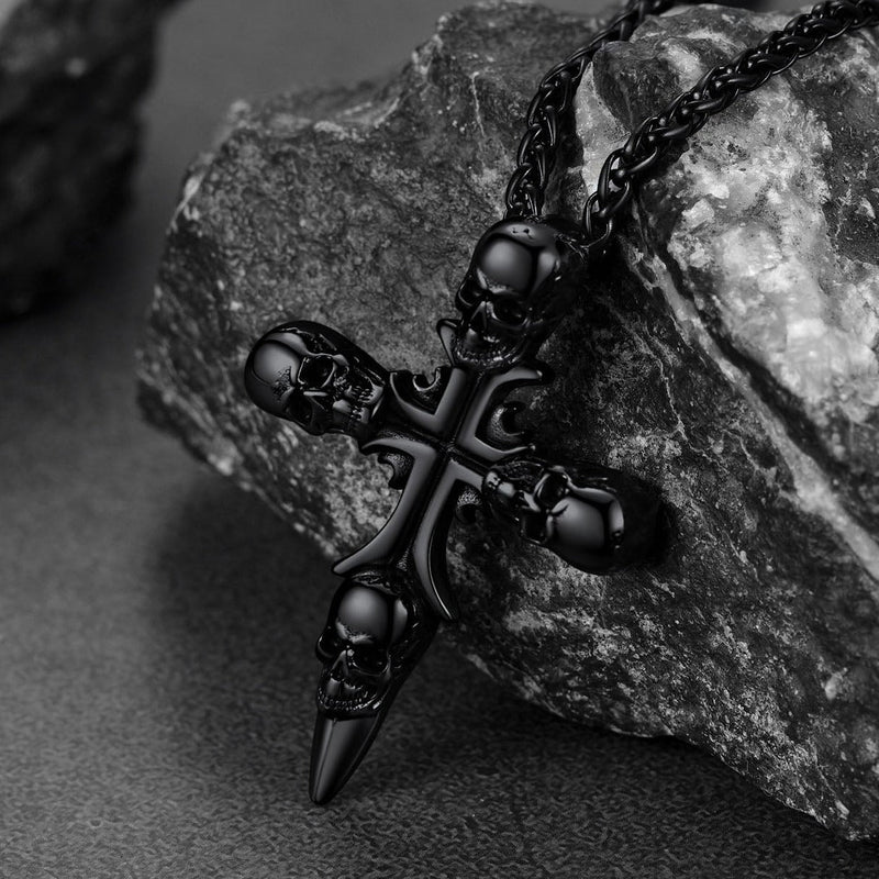 Skull Cross Necklace for Stainless Steel