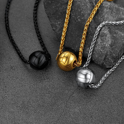 Sport Volleyball Necklace Pendant for