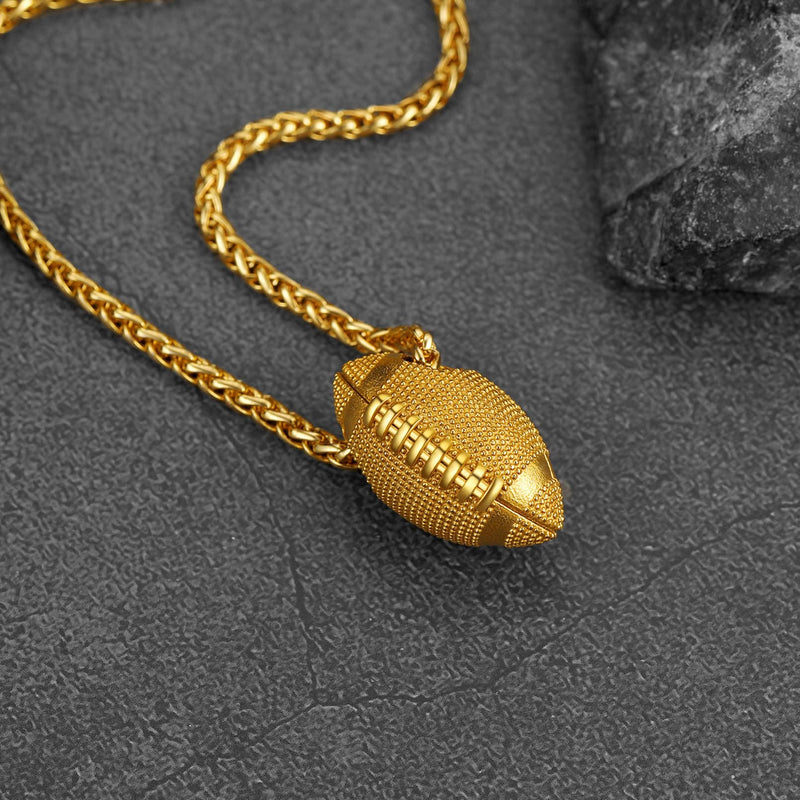 American Football Pendant Necklace for Sport Fans