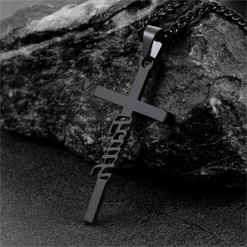 Christian Faith Cross Necklace Pendant for