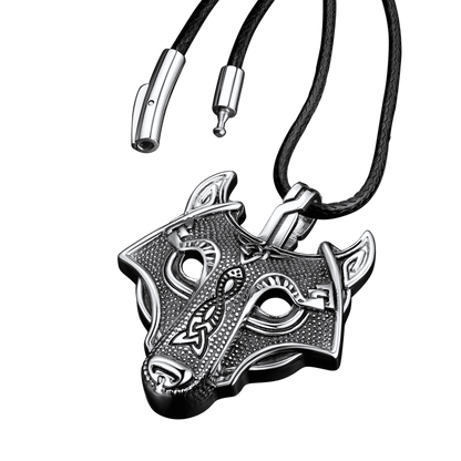 Norse Viking Celtic Wolf Necklace Amulet Jewelry for