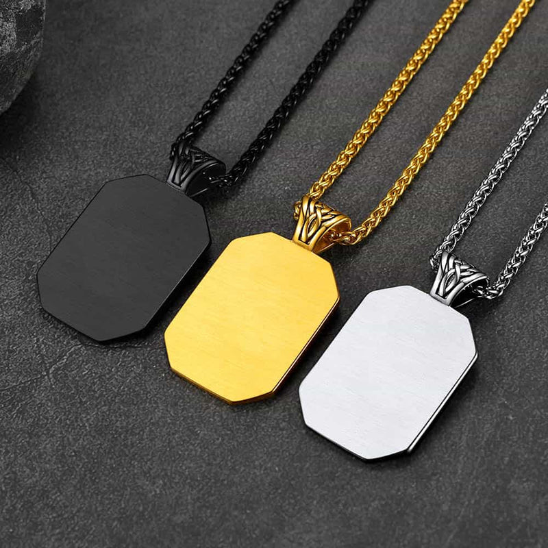 Customized Picture Dog Tag Necklace Photo Pendant for