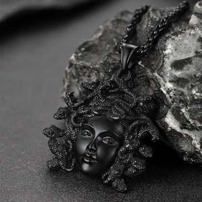 Medusa Necklace Amulet Pendant for