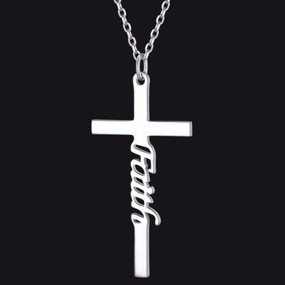 Christian Faith Cross Necklace Pendant for