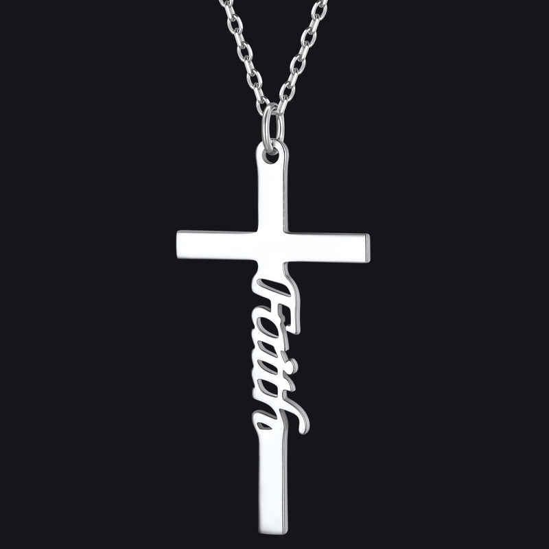 Christian Faith Cross Necklace Pendant for