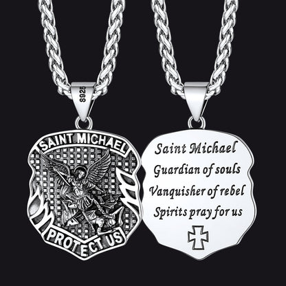 Catholic Saint Michael Pendant Necklace for