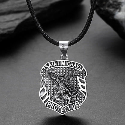 Catholic Saint Michael Pendant Necklace for