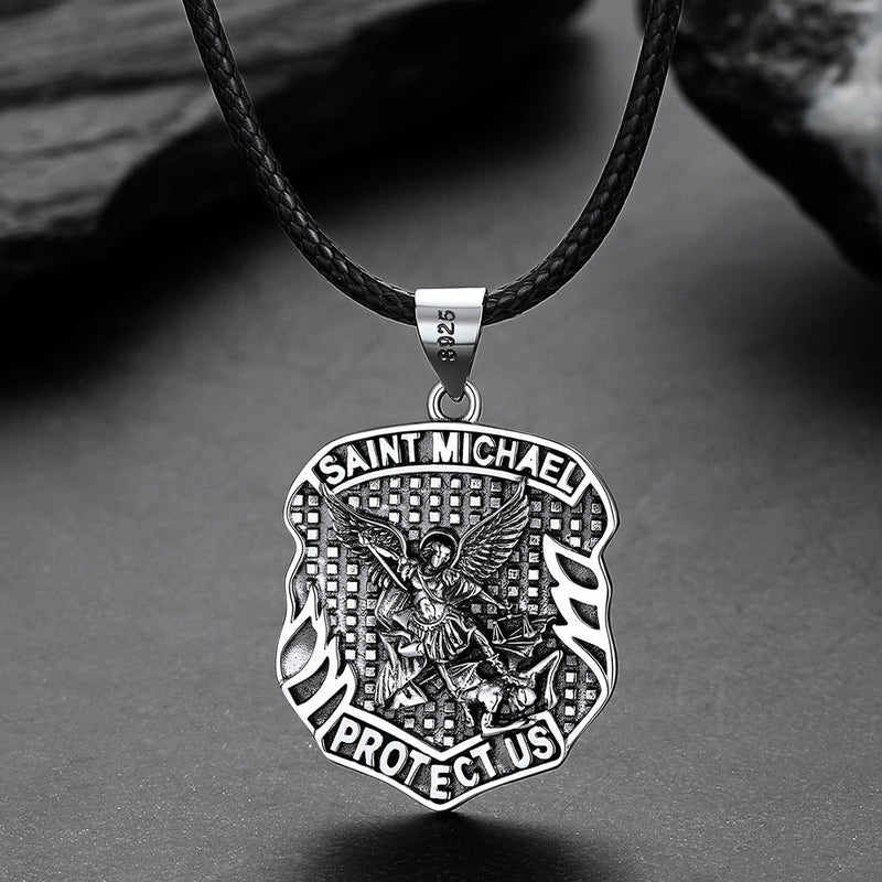 Catholic Saint Michael Pendant Necklace for