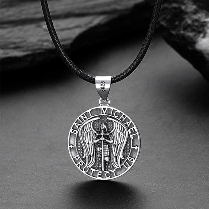 Christian Saint Michael Pendant Necklace Medal for