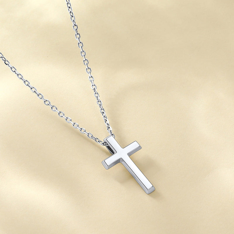 Dainty Cross Pendant Necklace for Mom, Christian Faith Pendant Necklace Gift