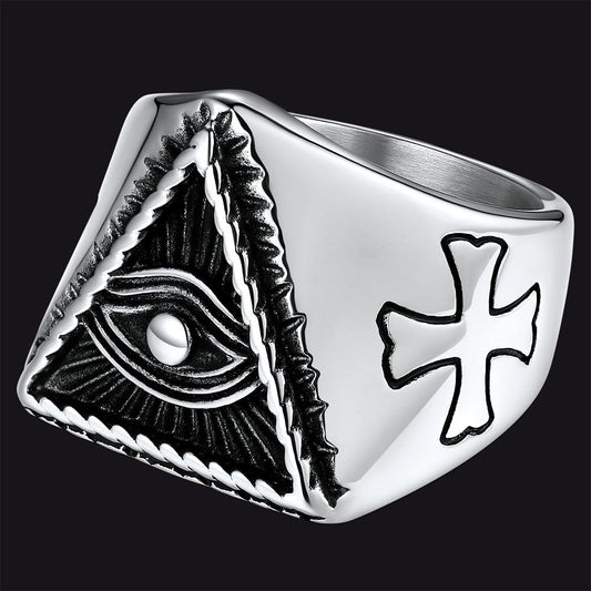 All Seeing Eye Ring Eye of Providence Ring for