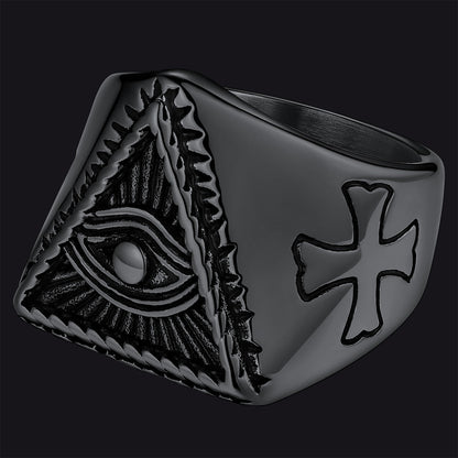 All Seeing Eye Ring Eye of Providence Ring for