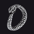 Stainless Steel Midi Snake Band Ring for