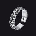 Retro Irregular Crack Finger Open Adjustable Ring for