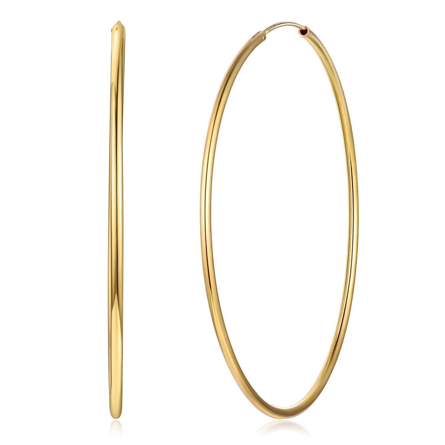 Sterling Silver Thin Hoop Earrings for