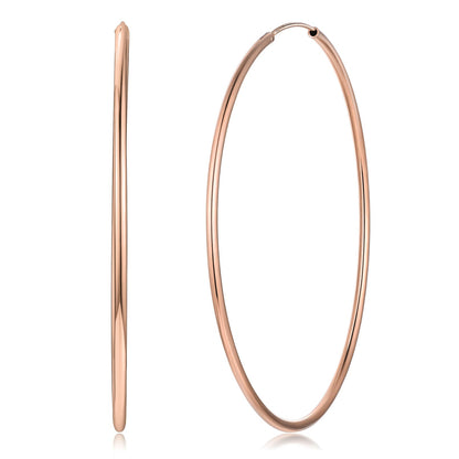 Sterling Silver Thin Hoop Earrings for