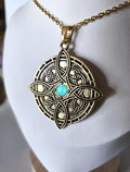 Turquoise Witch’s Knot Necklace
