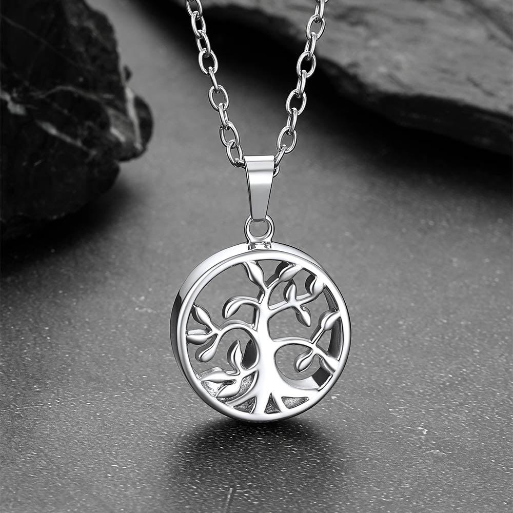 Cremation Tree of Life Urn Necklace for Ashes Memorial Gift