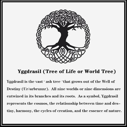 Viking Tree of Life Alloy Leather Bracelet